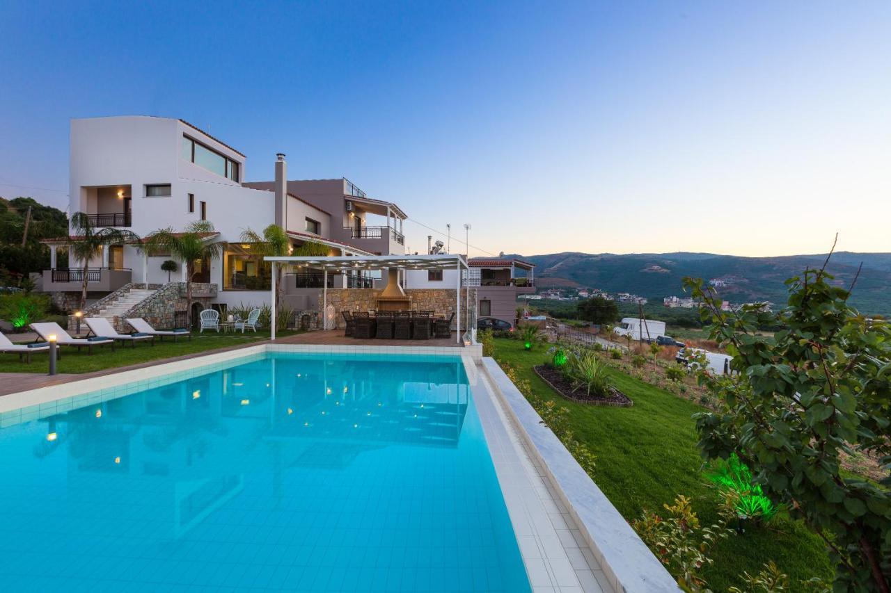 Villa Anemeli - Luxury Pool Villa With Gorgeous Seaview Киссамос Экстерьер фото