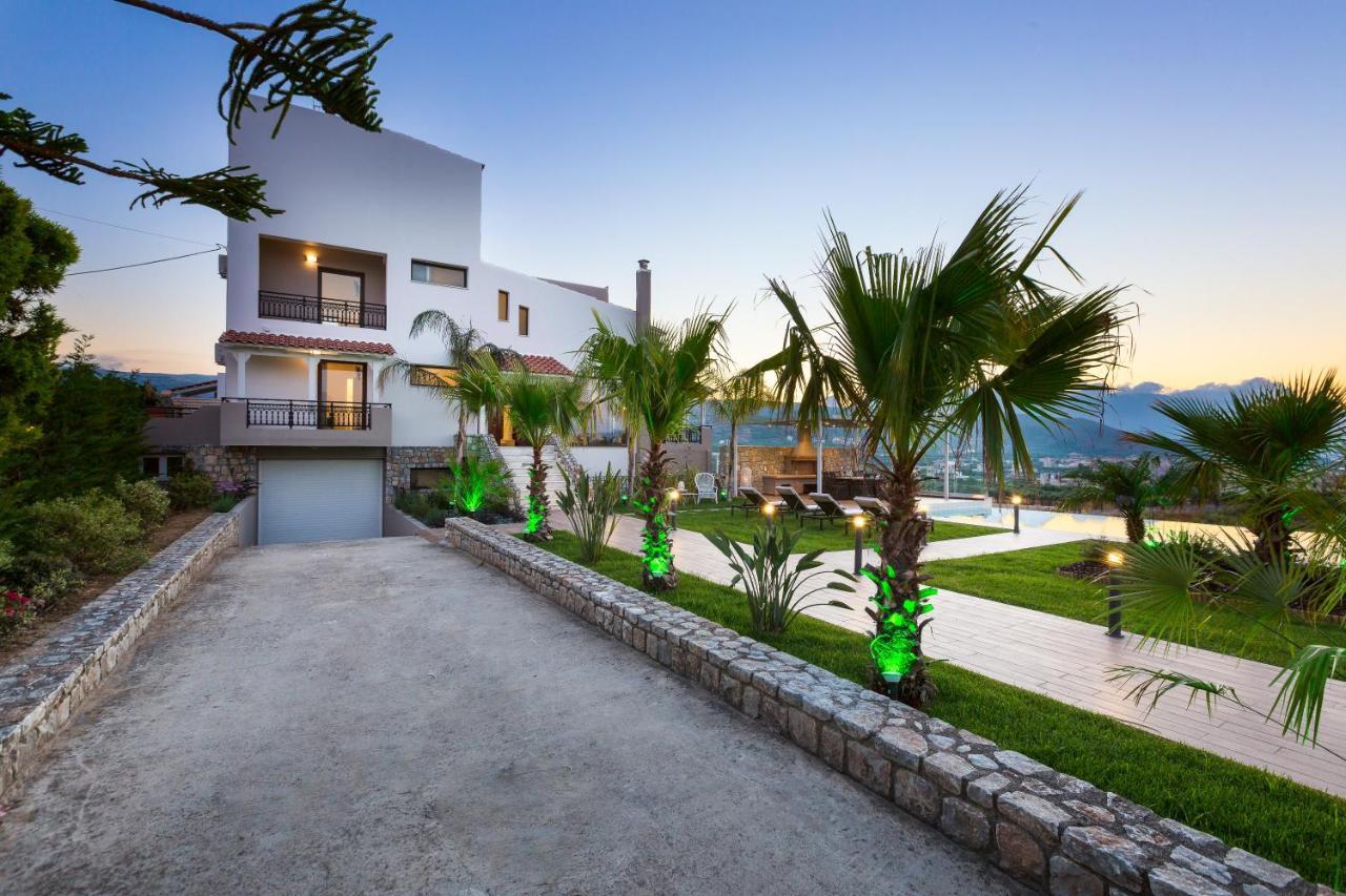 Villa Anemeli - Luxury Pool Villa With Gorgeous Seaview Киссамос Экстерьер фото