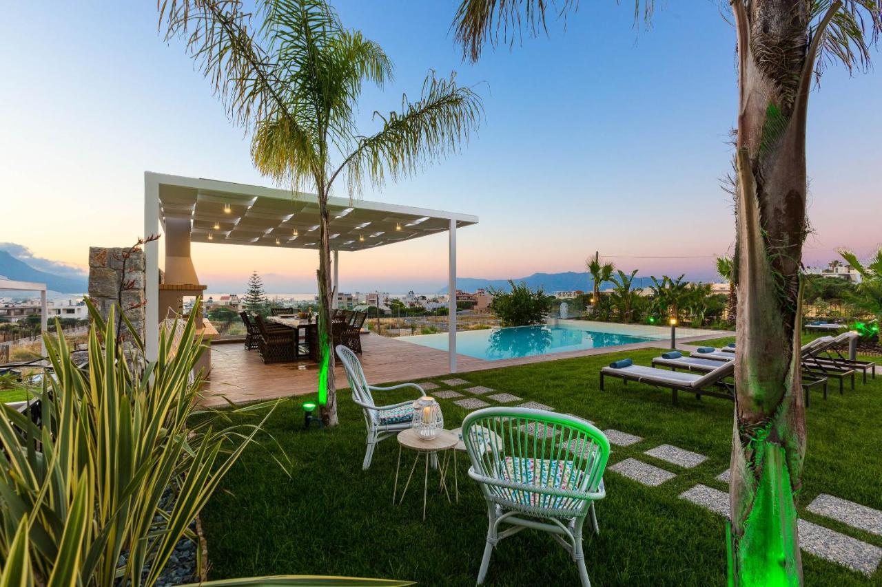 Villa Anemeli - Luxury Pool Villa With Gorgeous Seaview Киссамос Экстерьер фото