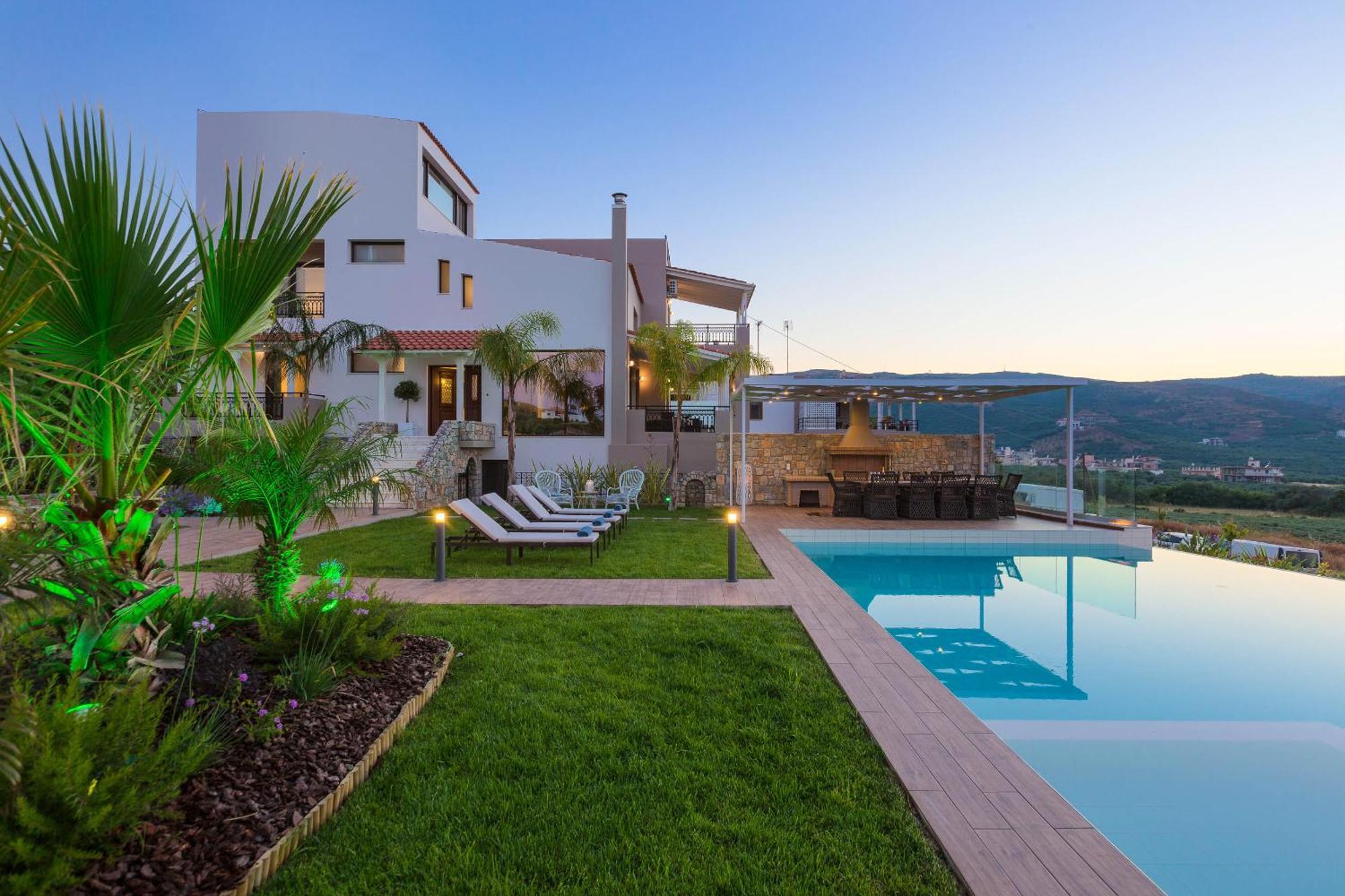 Villa Anemeli - Luxury Pool Villa With Gorgeous Seaview Киссамос Экстерьер фото