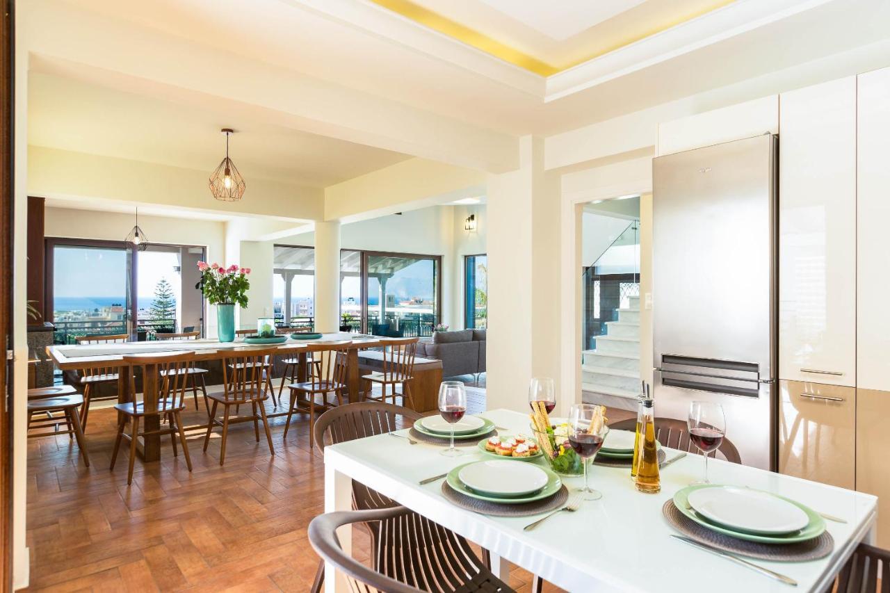 Villa Anemeli - Luxury Pool Villa With Gorgeous Seaview Киссамос Экстерьер фото
