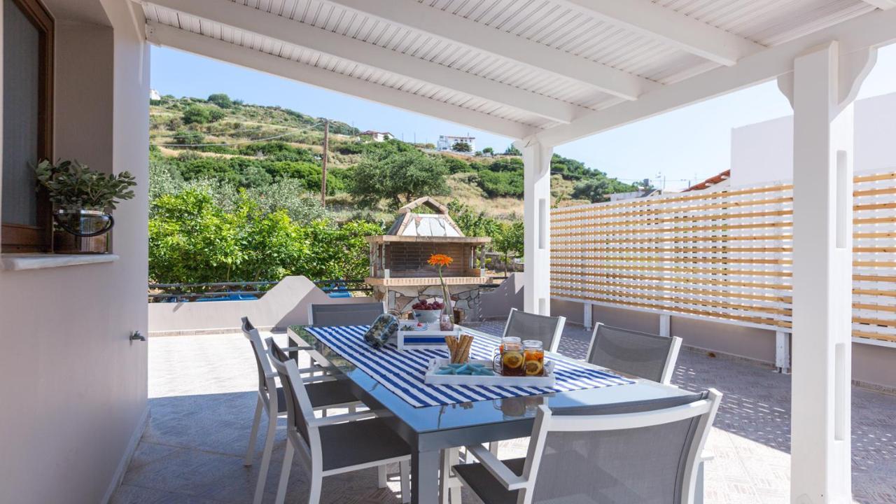 Villa Anemeli - Luxury Pool Villa With Gorgeous Seaview Киссамос Экстерьер фото